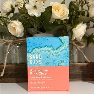 Sand & Sky Australian Pink Clay Smoothing Body Sand – 180g – New in Box